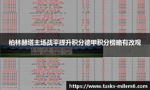 柏林赫塔主场战平提升积分德甲积分榜略有改观